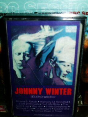 johnny winter second winter 1980s reissue cassette - texas blues rock highway 61